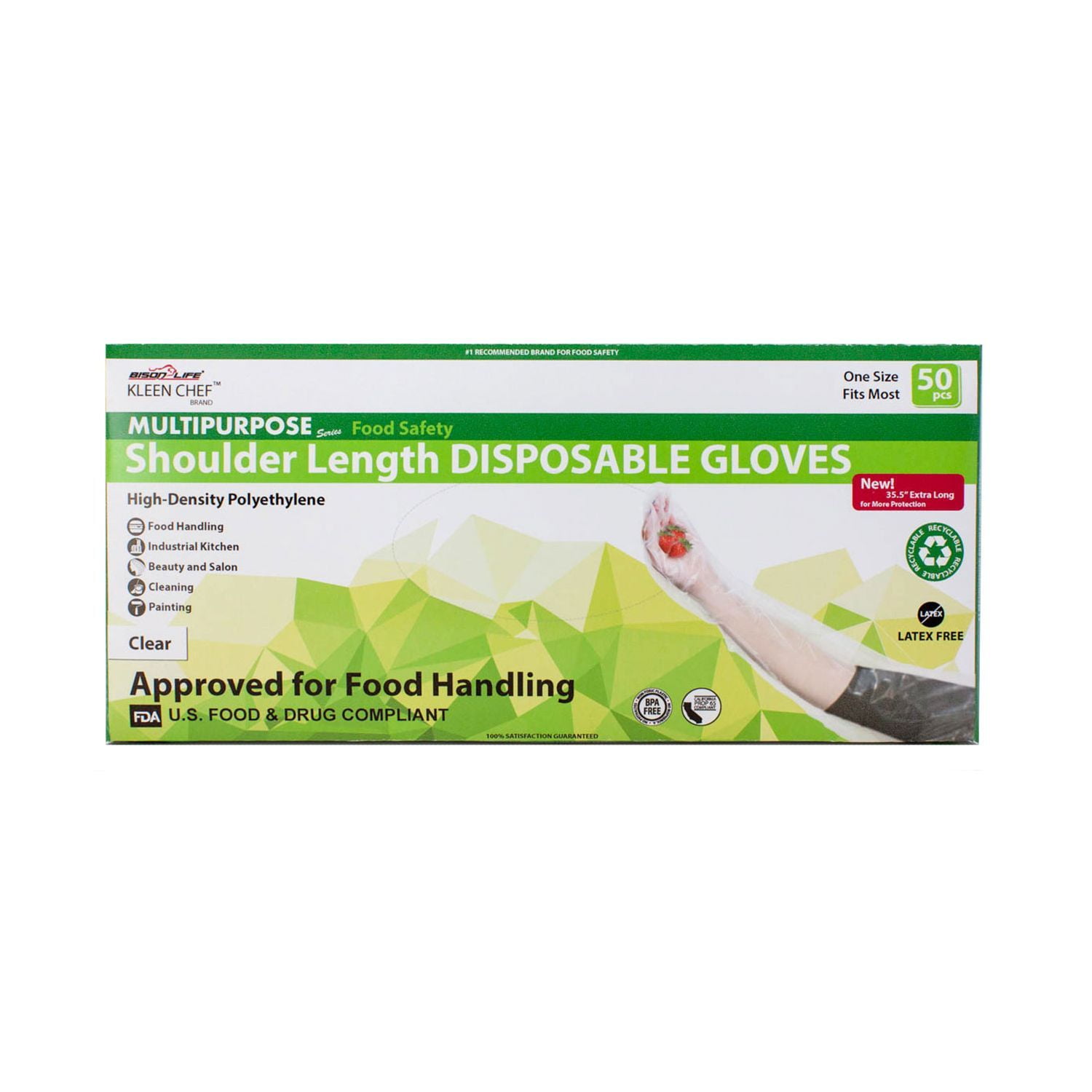 Bag of 100 0.006 Thickness Small 10 Length Purple Disposable MAPA