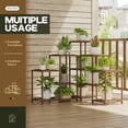 Bamworld Plant Stand Indoor Outdoor Tall 5Tier Corner Plant Shelf 13 Potted Flower Shelves
