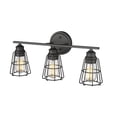 thumbnail image 4 of 3383-MB Millennium Lighting 3 Light Bath Vanity-10.5 Inches Tall and 22.88 Inches Wide-Matte Black Finish, 4 of 8