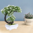 thumbnail image 4 of 3 unids simulación planta verde bonsai home planta ornamento artificial bonsai decoración, 4 of 6