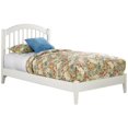 thumbnail image 1 of Atlantic Furniture Windsor Lit Simple XL Broche avec Repose-Pieds en Blanc, 1 of 3