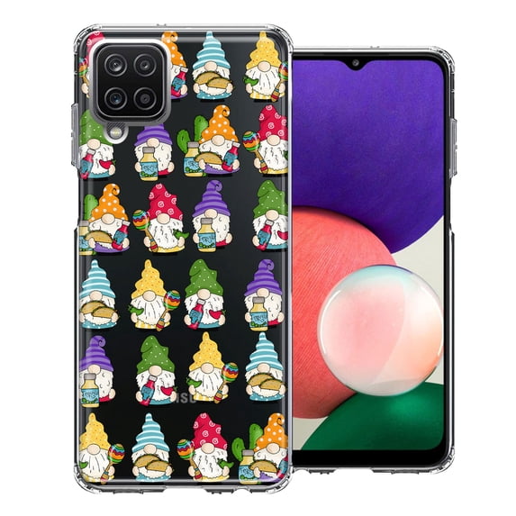 MUNDAZE Samsung Galaxy A22 5G Cinco De Mayo Party Cute Gnomes Mexico Tacos Fiesta Double Layer Phone Case Cover