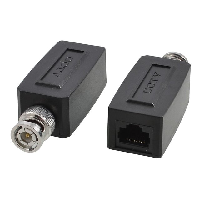 Par de transceptores balun de vídeo activo para cámara CCTV, coaxial, BNC, RJ45, UTP, Cat5
