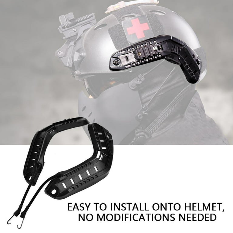 HERCHR Tactic Military Helmet Side Rails with Lanyard Mounting Screws Accessories, Helmet Rail, Helmet - Walmart.com