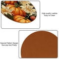 thumbnail image 5 of Thanksgiving 6PCS Microfiber Leather Round Coasters, 11x11 cm/4.3x4.3 in - Set of 6 Drink Coasters for Home and Office Use, 5 of 6
