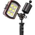 thumbnail image 4 of Carbon Fiber Underwater Float Arm with Dual Ball Mounts for Photography and Video, Compatible with Diving Trays, Video Lights, Strobes (Black, 80mm8'), 4 of 5