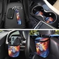 thumbnail image 3 of Jeiento Eagle Seat Covers for Cars Full Set with Steering Wheel Cover American Flag Seatbelt Covers Car Coasters Trash Bag Air Vent Storage Bag Keychain, Fit for SUV Truck Van Sedans, 4Th of July, 3 of 7