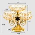 thumbnail image 2 of Fruit Plate Rotating Snack Serving Tray Snack Display Tray Divided Serving Dishes Flower Snack Dessert Plate For Living Room Yellow, 2 of 7