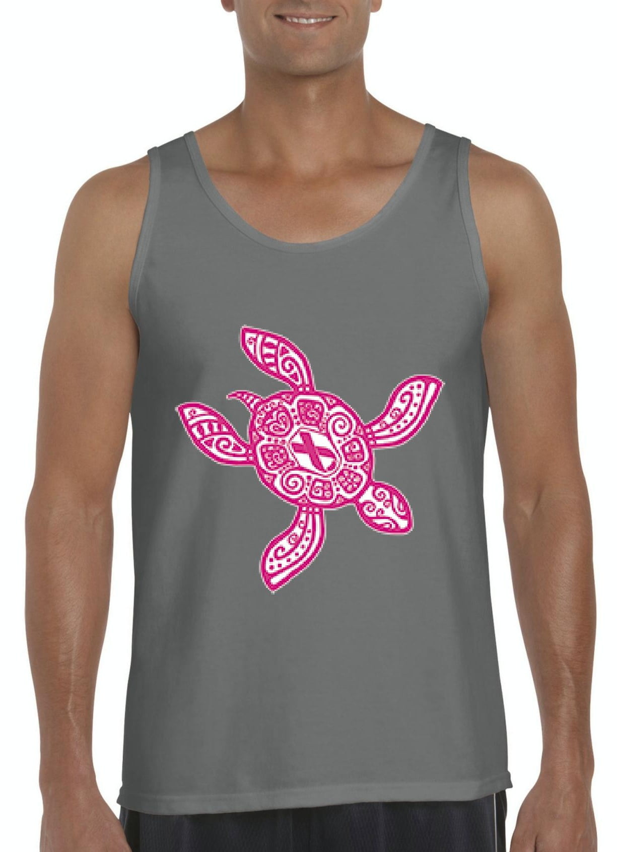 Artix - Mens Pink Hawaiian Sea Turtle Tank Top - Walmart.com - Walmart.com