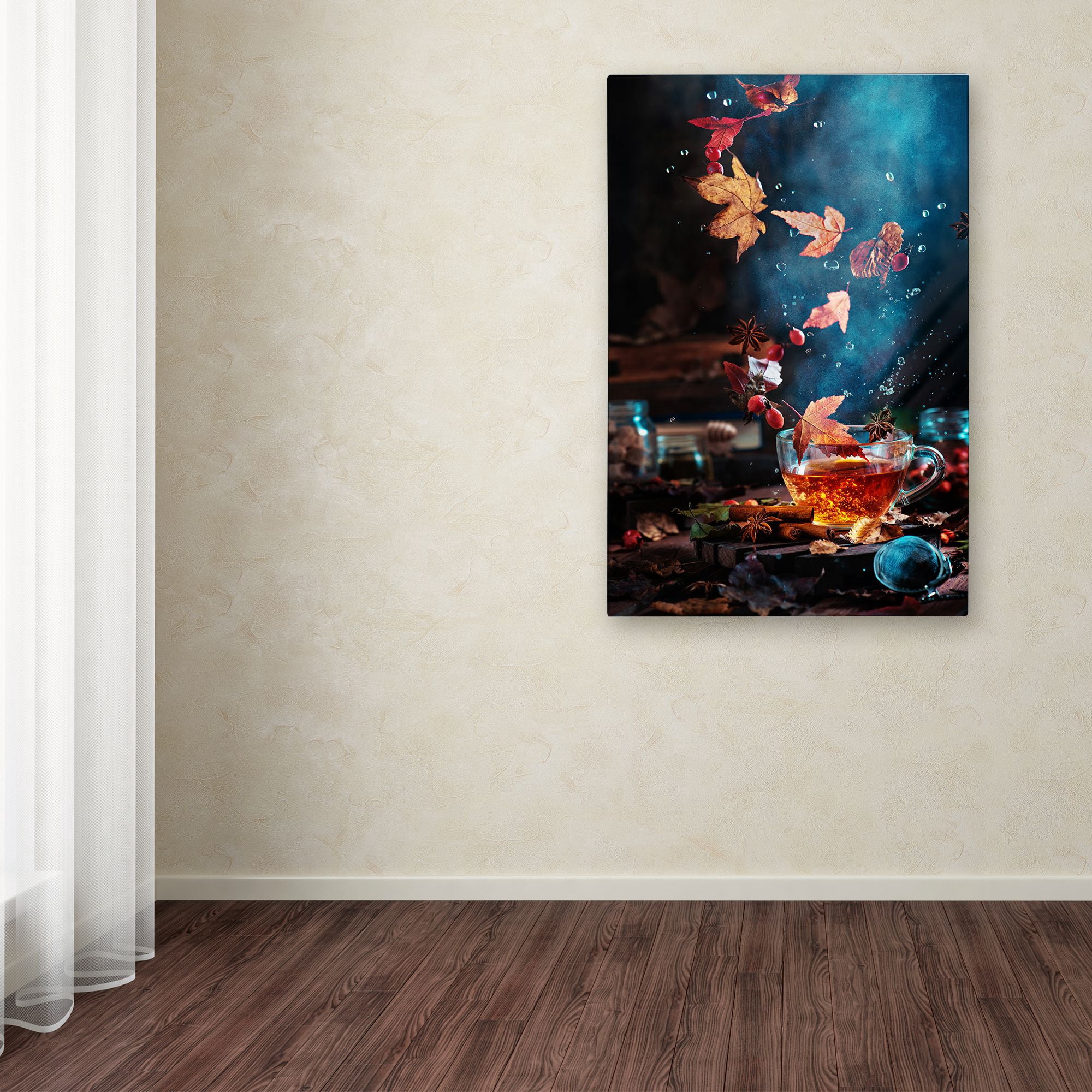 Trademark Fine Art 'Briar Tea With Autumn Swirl' Canvas Art by Dina Belenko
