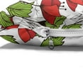 thumbnail image 4 of Floral Pet Bed, Close up View of Blooming Poppy Flowers and Leaves, Chew Resistant Pad for Dogs and Cats Cushion with Removable Cover, 24" x 39", Vermilion Lime Green, by Ambesonne, 4 of 4