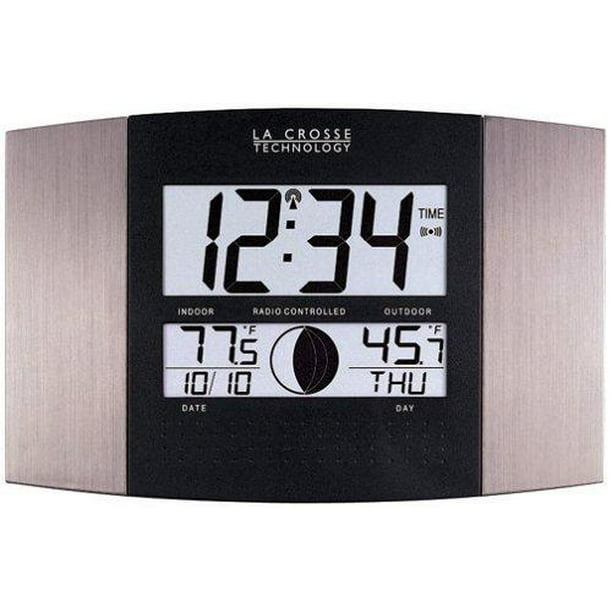 La Crosse Technology Ws 8117u It Al Atomic Wall Clock With Indoor Outdoor Temperature Com La Crosse Technology Ws 8117u It Al, Best Atomic Wall Clock With Indoor Outdoor Temperature