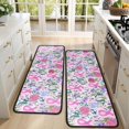 thumbnail image 4 of Kitchen Rugs Sets Of 2,Pink Breast Cancer Anti Fatigue Kitchen Mat Rugs Non Slip Washable,Decorative Kitchen Floor Mats for Kitchen,Sink,Laundry,17"x47"+17"x47", 4 of 5