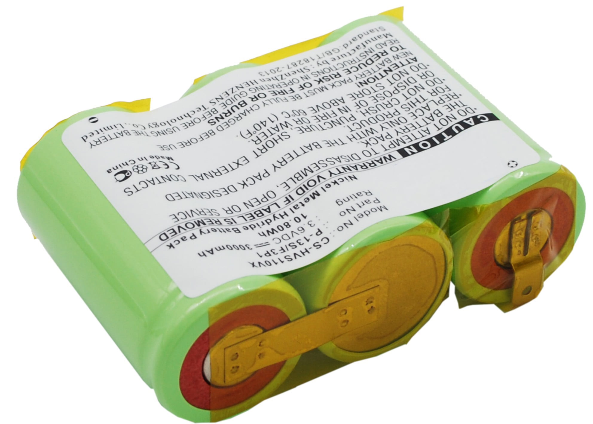 Replacement Battery for Hoover P-13S/F3P1,3000mAh/3.6V