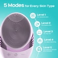 thumbnail image 5 of COSLUS Facial Cleansing Brush,Face Scrubber,Silicone Face Wash Brush,5 Cleansing Modes,Electric Deep Cleaning for Men Women, 5 of 8