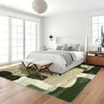 thumbnail image 3 of FairOnly 10'x13'Green Abstract Low Pile Machine Washable Area Rug Modern Color Block Non Slip Rugs for Living Room Beroom Home Office, 3 of 7