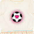 thumbnail image 4 of Inktastic Soccer Player Sports Lover Girls Toddler Dress, 4 of 5