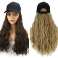 thumbnail image 1 of Neinkie Chapeau Perruque pour les Femmes Vague Casquette de Baseball Perruque avec Extensions de Cheveux Bouclés Perruque Perruque Perruque Synthétique Vague Chapeau de Baseball Réglable Perruque, 1 of 6