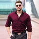 thumbnail image 4 of Camisa Slim Fit Manga Larga Para Hombre Casual Casey Kevin, 4 of 7