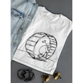 thumbnail image 3 of The Hamster Wheel Of Work T-Shirt Women -Wilfred Hildonen Designs, Female 3X-Large, 3 of 4