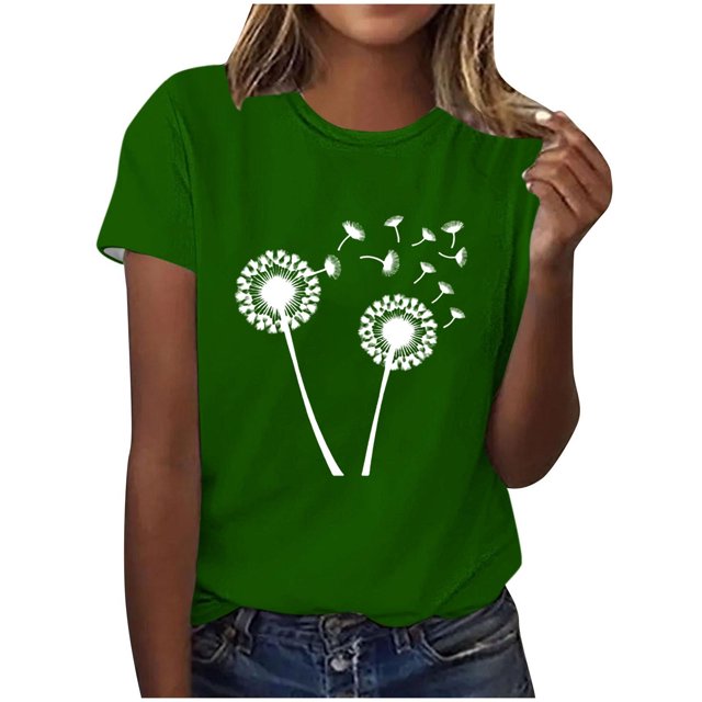 Kaemgyyd T-Shirt Grande Taille pour Femmes, Mignon, à Imprimé Graphique, Col Rond, Doux, Léger, Manches Courtes