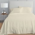 thumbnail image 6 of Color Sense 100% Cotton Queen Sateen, Wrinkle Resistant, Quick Dry, Soft & Smooth 4-Piece Bedsheet Set Ivory, 6 of 9