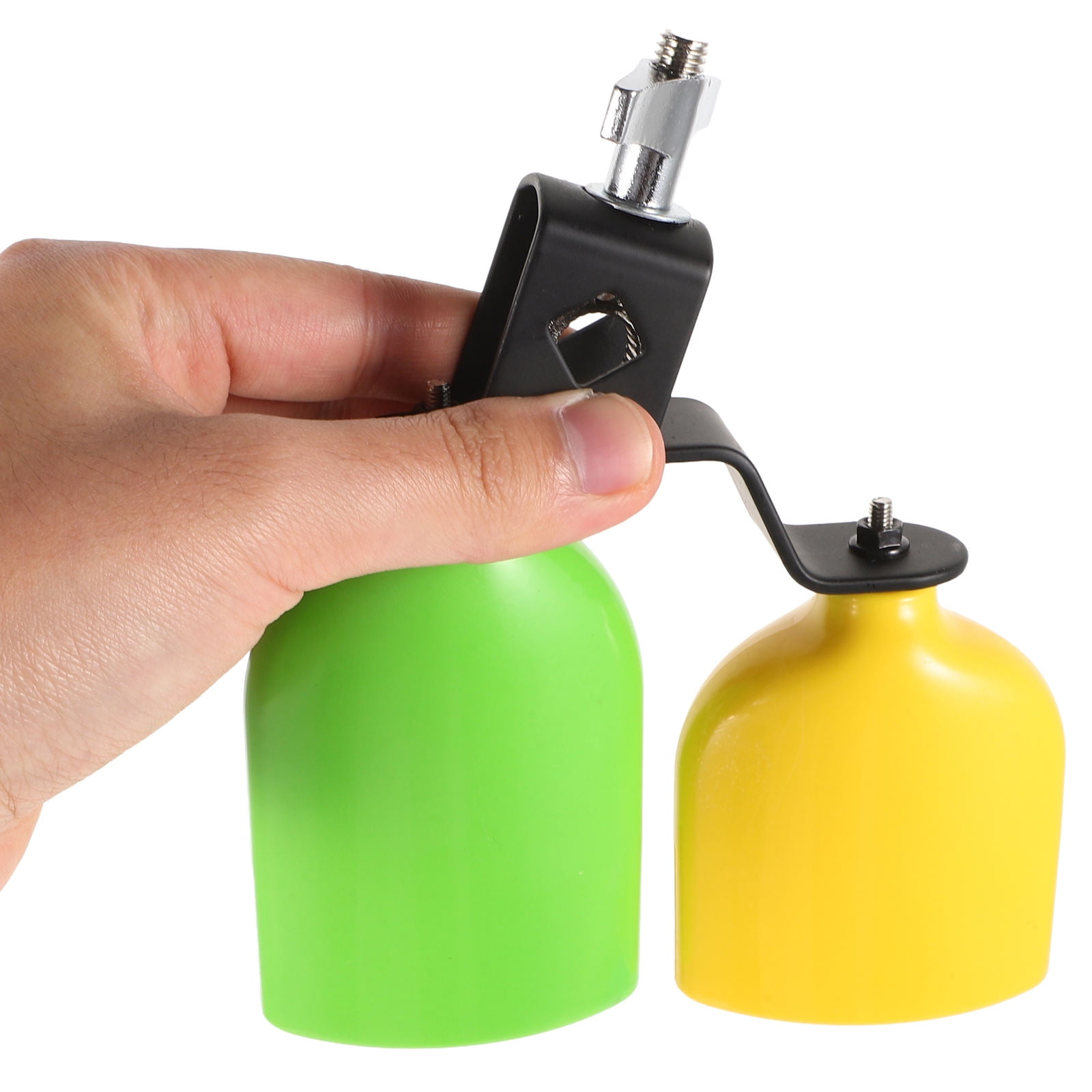 WHAMVOX 1 Pair Jam Block Plastic Cow Bell Double Sambago Bell Jam Block For Band Practice Festival Performance Percussion Instrument Kit