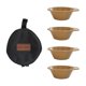 thumbnail image 3 of Cuencos para acampar, accesorios, vajilla apilable para cocinar, acampar al aire libre Caqui, 3 of 9