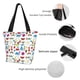 thumbnail image 4 of Fotbe Summer Bolsa de Playa con Estampado, Bolsa de Hombro, Bolsa de Mano Espaciosa, Bolsa de Viaje Ligera, Bolsa de Compras Versátil, 4 of 6