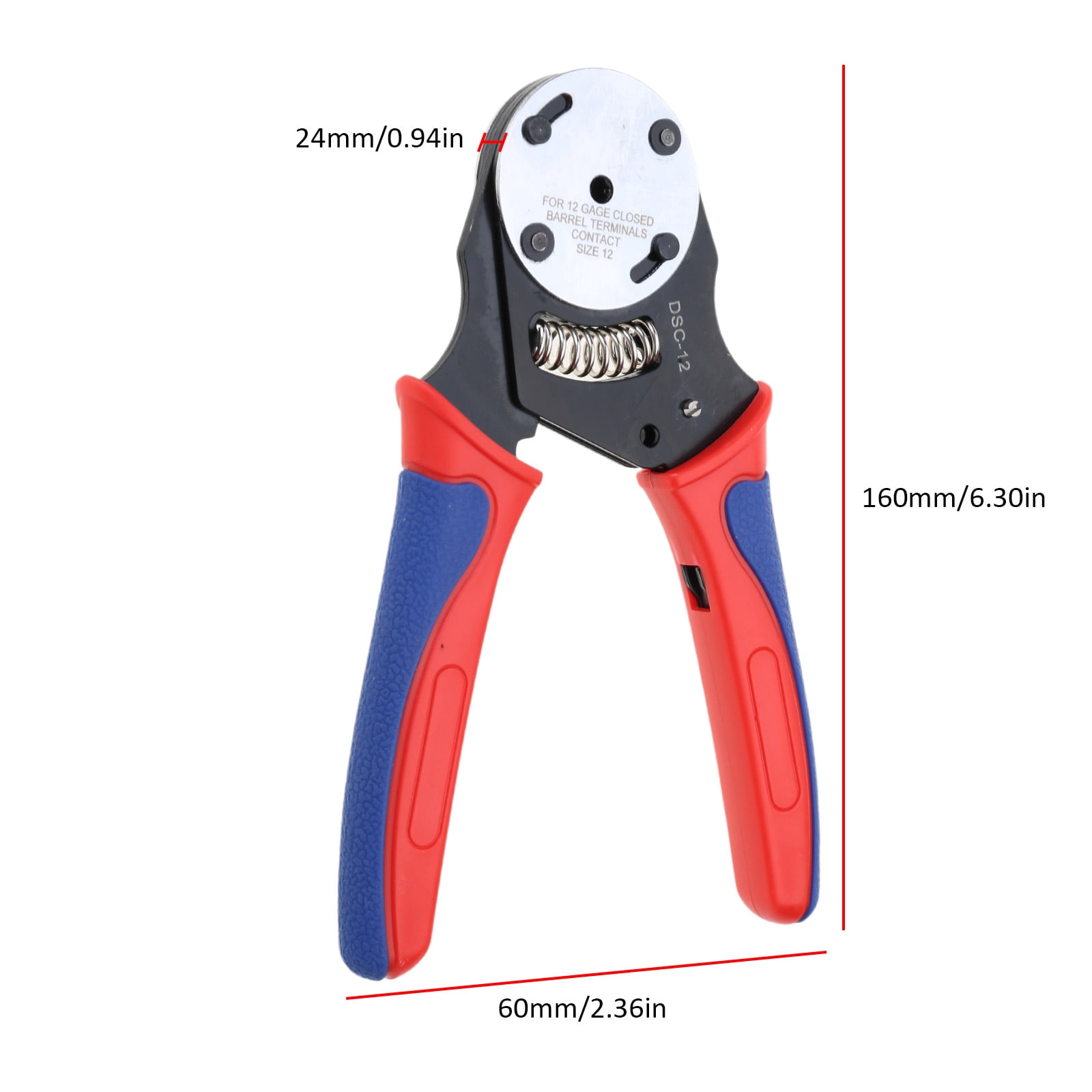 Closed Barrels Crimper 4 Way Indent for Deutsch Wire Crimping Tool Adjustment Positioning Wire Crimper Tool