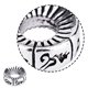 thumbnail image 3 of Sonducket de plata, collar, cuenta, redondo, grabado, elegante, decorativo, bricolaje, antioxidante, accesorios de joyería manuales de moda Ropa, zapatos y accesorios Miscelánea 7.5 mm Sonducket AP016043-02, 3 of 6