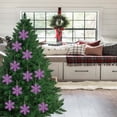 thumbnail image 3 of Wadada 12pcs Purple Snowflakes Ornaments-Christmas Tree Decor, Hanging Snowflake Decor for Christmas Tree Decor, Plastic Glitter Snow Flakes Ornaments for Christmas Indoor Winter Wonderland Decor, 3 of 6