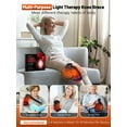 thumbnail image 3 of Genouillère de Luminothérapie Rouge, Massage du Genou par Vibration avec Bande d'Extension, Contrôleur Sans Fil Rechargeable, Appareil de Luminothérapie Proche Infrarouge 660nm et 850nm pour Genou/el, 3 of 9