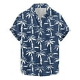 thumbnail image 2 of Xysaqa Men's Hawaiian Shirt Big & Tall Button Down Shirts for Men Summer Holiday Floral Short Sleeve Dress Shirt Tropical Party Beach Palm Tree Printed T-Shirts 3X 4X 5X Clearance, 2 of 4