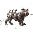 thumbnail image 4 of Estatua mecánica de perro punk, estatua mecánica de perro de resina, adornos creativos industriales de resina steampunk, decoración de estantería de escritorio de oficina, escultura coleccionable JM, 4 of 5