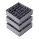 thumbnail image 4 of 3 divisores organizadores para cajones de ropa interior y calcetines, para armario de artículos del hogar. Gris, 4 of 9