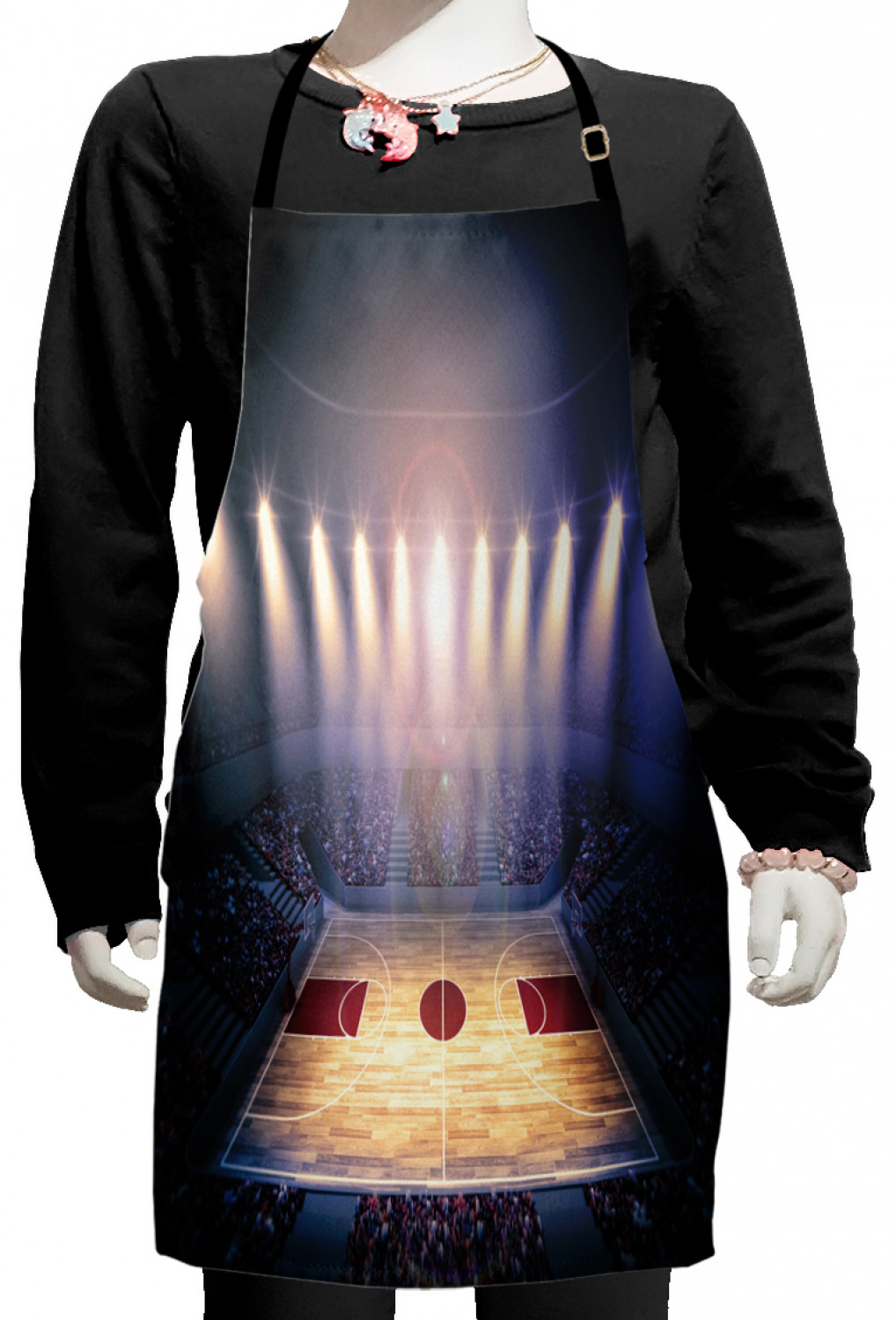 Basketball Kids Apron, Crowded Basketball Arena Just Before Game Starts ...