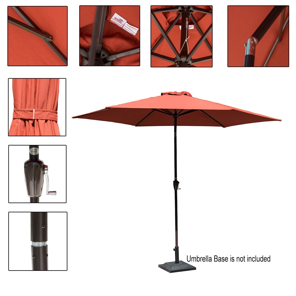 Sundale Outdoor 11 Ft Sunbrella Canopy Patio Market Umbrella Garden Outdoor Aluminum Umbrella With Crank And Push Button Tilt Walmart Com Walmart Com