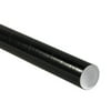 50-Pack: 2x9" Black Mailing Tubes with Caps, Strong 3-ply Spiral Wound, Durable Construction