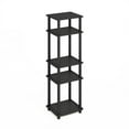 thumbnail image 4 of Furinno Turn-N-Tube Easy Assembly Stackable Standing Shelf, Americano/Black, 4 of 6