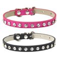 thumbnail image 1 of Collar para cachorros Apuakthei con diamantes de cristal y brillantes de colores para niñas y gatos, 1 of 5