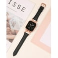 thumbnail image 5 of TOYOUTHS Leather Band Compatible with Apple Watch Bands 41mm 40mm 38mm 44mm 45mm 42mm 49mm Women, Slim Dressy Leather Strap with C-Shape Metal Buckle for iWatch Series 9/8/7/6/5/4/3/2/1/SE/Ultra 2, 5 of 7