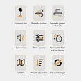 thumbnail image 3 of Hotte de Cuisine Portable, 3 Vitesses Hotte de Cuisine Rétractable pour Barbecue Intérieur, 3 of 7