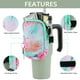 thumbnail image 3 of Para Botella Vasos 20oz 30oz Y 40oz (flores Plantas) Color Verde, 3 of 9