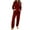 Wine womens outfit sets, variant on up to 60% off Gifts Usmixi Loungewear Set for Women Plush Pajama Sets for Women Casual Solid Fleece Pullover Hoodies Top and Long Pant Matching Set Homewear Lounge Sets with Pocket Holiday