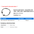 thumbnail image 2 of Back Up Light Switch - Compatible with 1993 - 1995, 1999 - 2000 Honda Civic Si 1994, 2 of 2