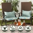 thumbnail image 3 of Greendale Home Fashions 19'' x 12'' Reversible Outdoor Throw Pillow, Set of 2, Seaglass, 3 of 5