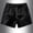 Black, variant on FRSASU Men's Workout Athletic Shorts Lightweight Elastic Waist Running Shorts with Zipper Pockets Gray