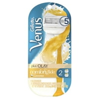 Gillette Venus ComfortGlide plus Olay Coconut Women's Razor - 1 Handle + 2 Refills