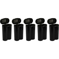 5 Black Heavy Duty 18650 & CR123A 2 Battery Holder Storage Case for 18650 Batteries